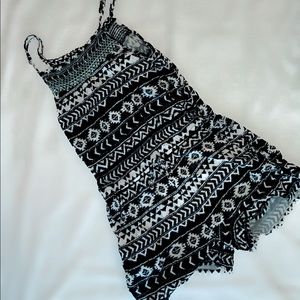 Black and White Aztec Print Romper!